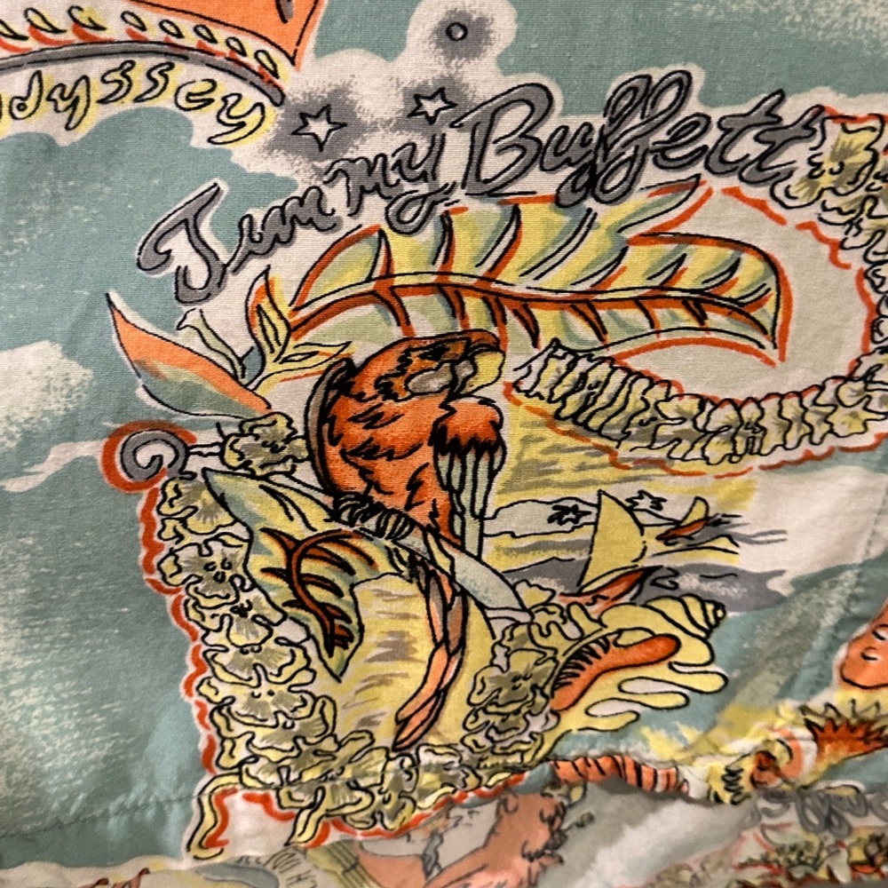 Vintage Jimmy Buffett A Beach Odyssey Tour Shirt 2001 GIANT Mens Large - Picture 5 of 6
